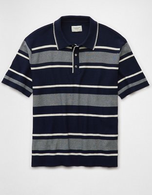 Polo en tricot rayé en jersey Fin de semaine AE