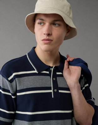 Polo en tricot rayé en jersey Fin de semaine AE