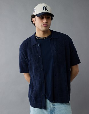 AE Weekend Printed Sweater Polo Shirt