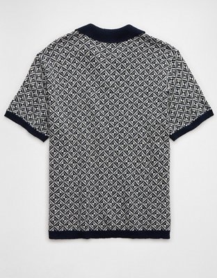AE Weekend Printed Sweater Polo Shirt