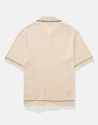 AE Tipped Sweater Polo Shirt