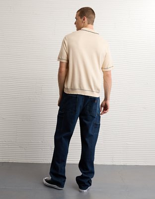AE Tipped Sweater Polo Shirt