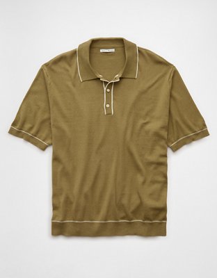 AE Tipped Sweater Polo Shirt