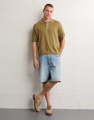 AE Tipped Sweater Polo Shirt