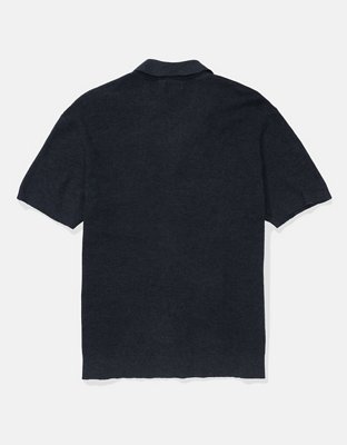 AE Waffle Button-Up Polo Shirt