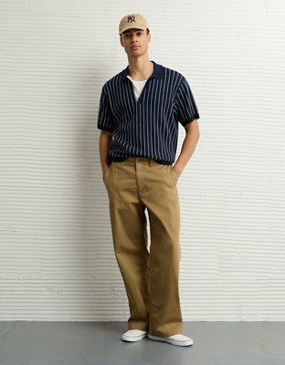Chemise polo en tricot rayé Fin de semaine AE