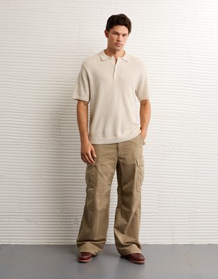 AE Pique Sweater Polo Shirt