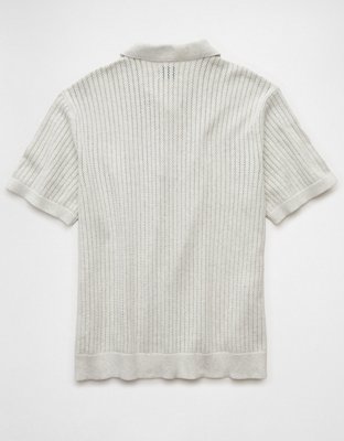 AE Weekend Tipped Sweater Polo Shirt