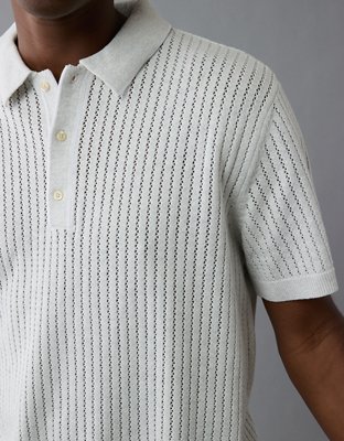 AE Weekend Tipped Sweater Polo Shirt