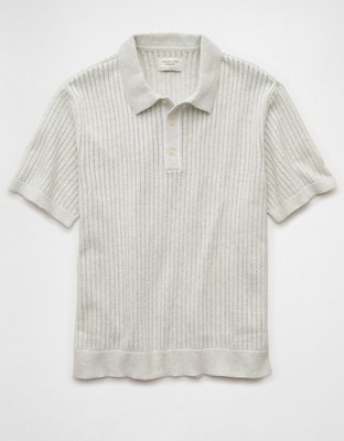 AE Weekend Tipped Sweater Polo Shirt