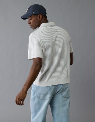 AE Weekend Tipped Sweater Polo Shirt