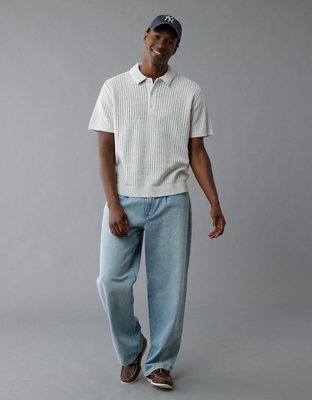 AE Weekend Tipped Sweater Polo Shirt