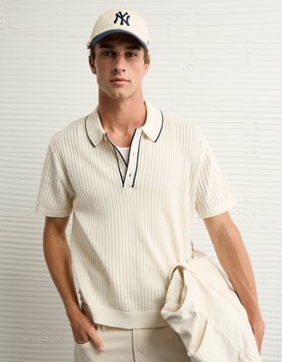 AE Camisa Polo Tejida y Decorada para Fin de Semana