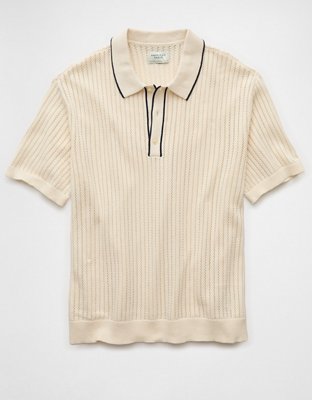 AE Weekend Tipped Sweater Polo Shirt