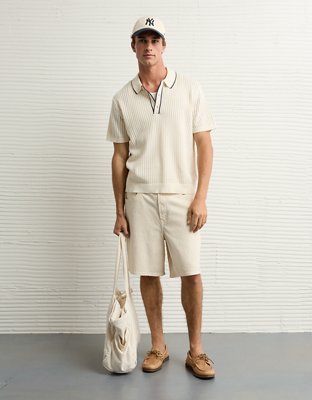 AE Weekend Tipped Sweater Polo Shirt