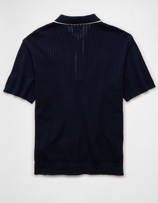 AE Weekend Tipped Sweater Polo Shirt