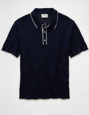 AE Weekend Tipped Sweater Polo Shirt