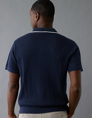 AE Weekend Tipped Sweater Polo Shirt
