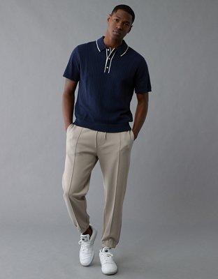 AE Weekend Tipped Sweater Polo Shirt