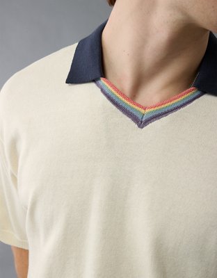 AE Pride Weekend Sweater Polo Shirt