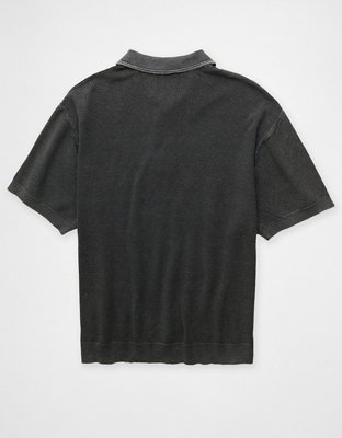 AE Garment-Washed Sweater Polo