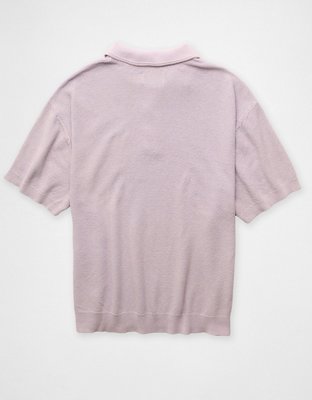 AE Garment-Washed Sweater Polo