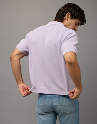 AE Garment-Washed Sweater Polo