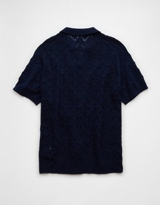AE Short-Sleeve Sweater Polo