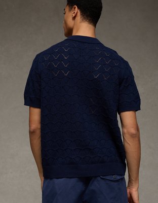 AE Short-Sleeve Sweater Polo