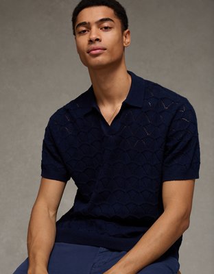 AE Short-Sleeve Sweater Polo