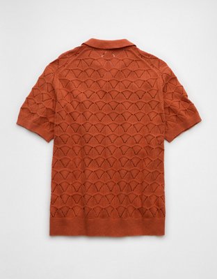 AE Short-Sleeve Sweater Polo