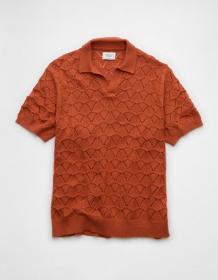 AE Short-Sleeve Sweater Polo