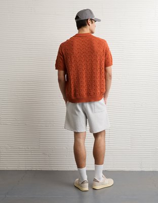 AE Short-Sleeve Sweater Polo
