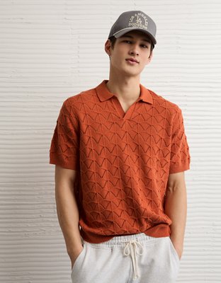 AE Short-Sleeve Sweater Polo