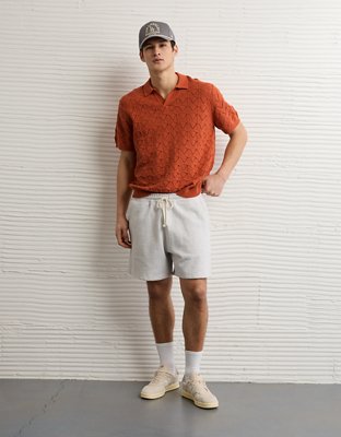 AE Short-Sleeve Sweater Polo