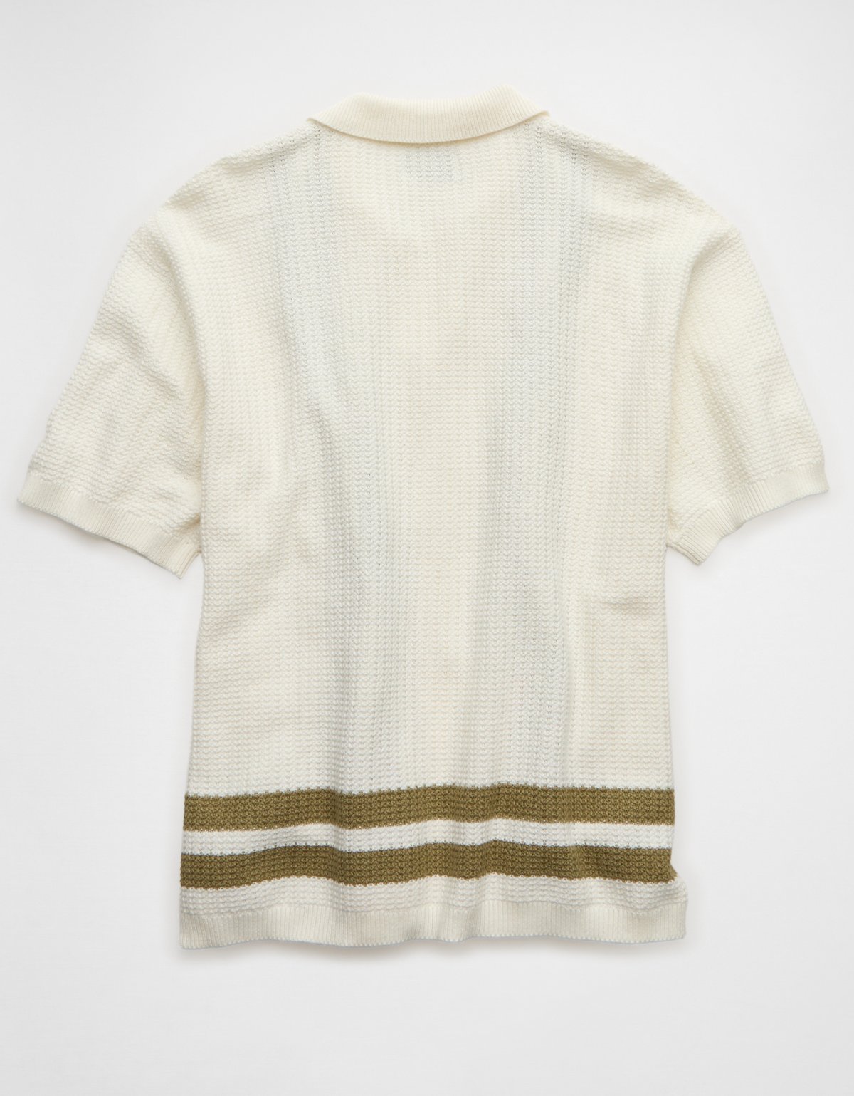 AE Striped Button-Up Sweater Polo - image 4