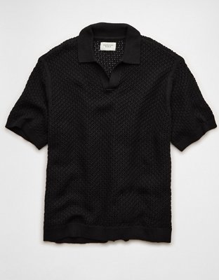 AE Garment-Washed Sweater Polo
