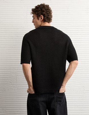 AE Garment-Washed Sweater Polo