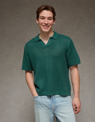 Polo en tricot délavé AE