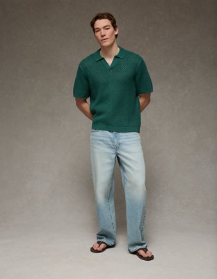 Polo en tricot délavé AE