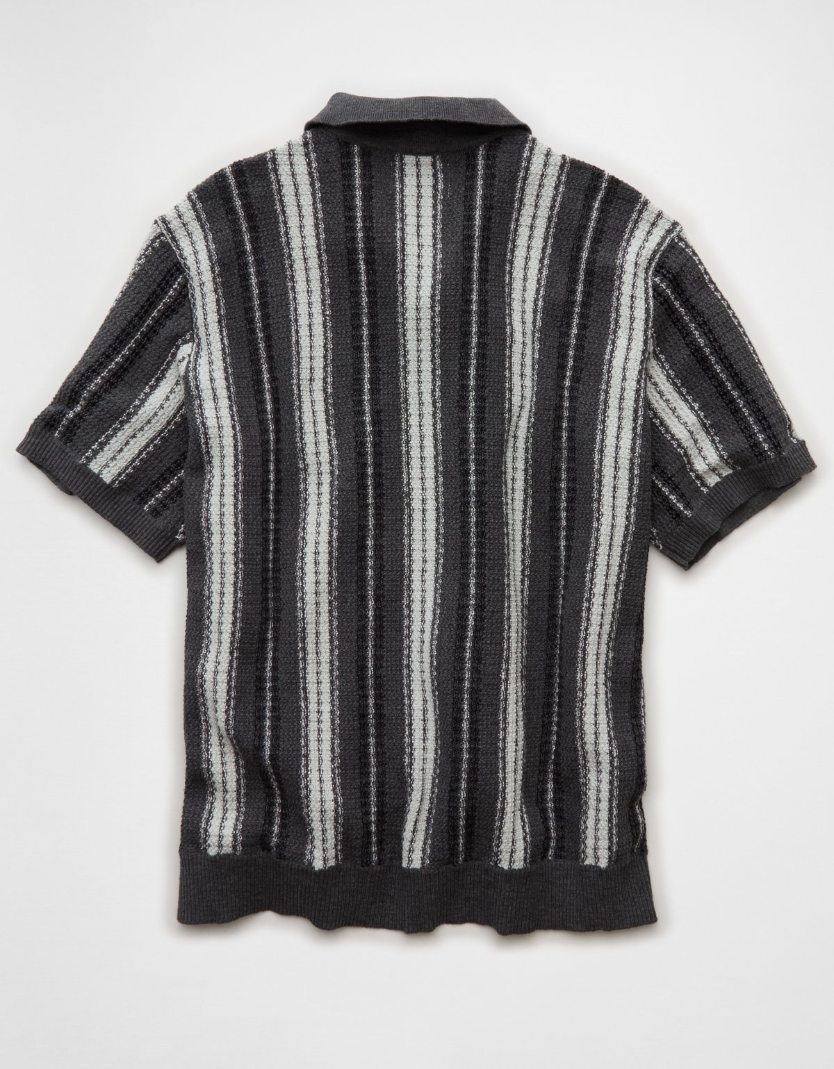 AE Striped Button-Up Sweater Polo - image 4