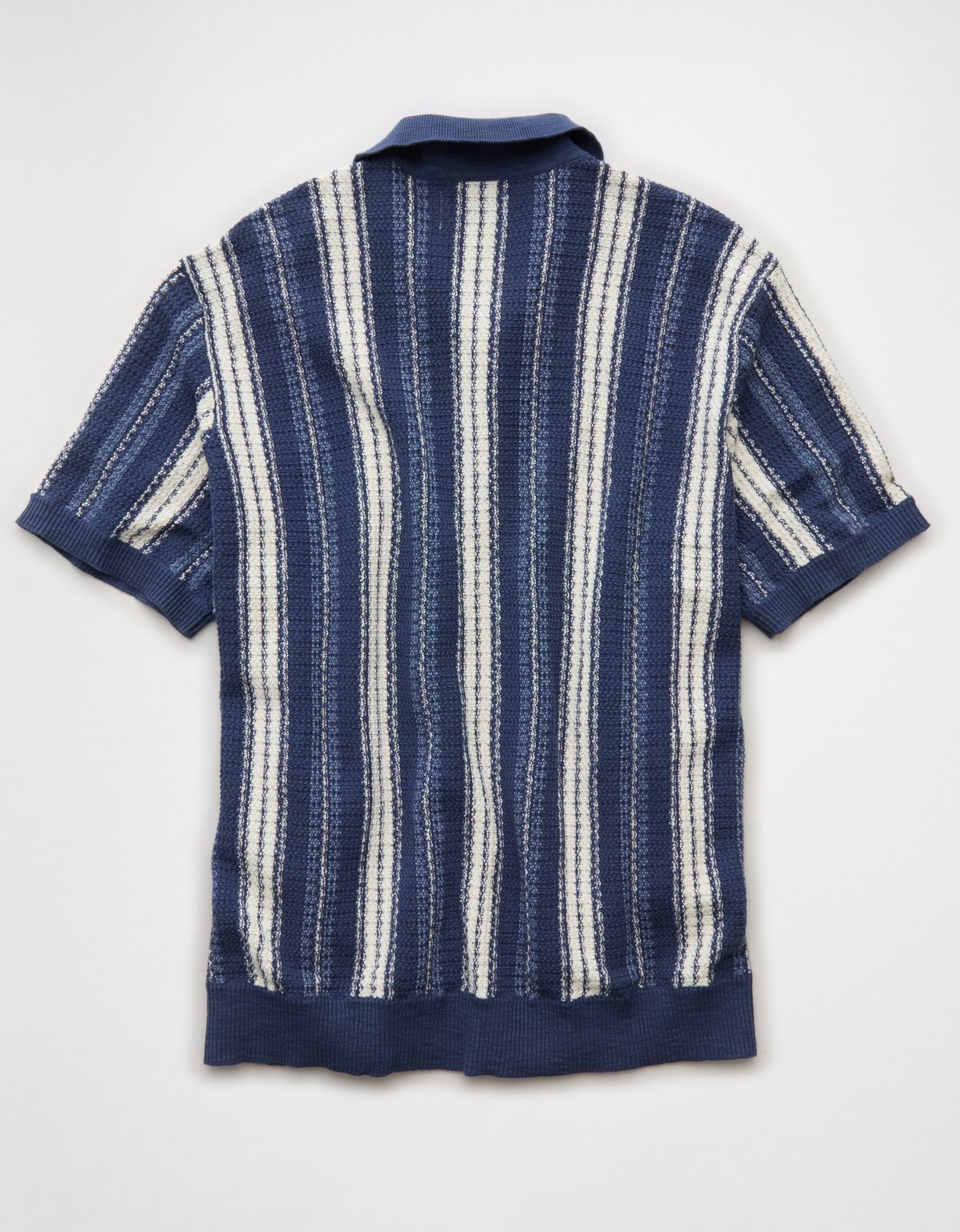 AE Striped Button-Up Sweater Polo - image 4
