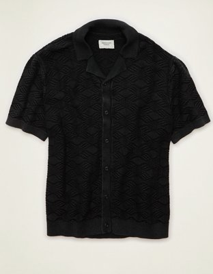 AE Garment-Washed Sweater Polo