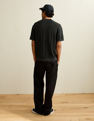 AE Garment-Washed Sweater Polo