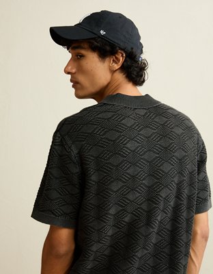AE Garment-Washed Sweater Polo