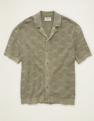 AE Garment-Washed Sweater Polo