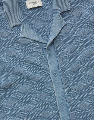 AE Garment-Washed Sweater Polo