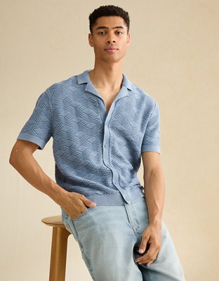 Polo en tricot délavé AE