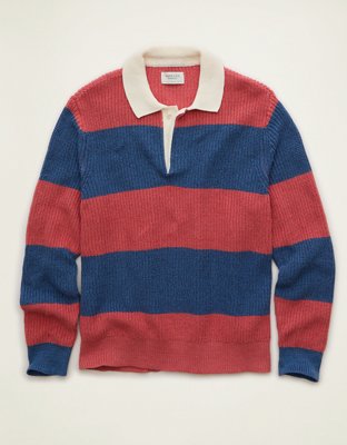 AE Shaker Stitch Rugby Sweater Polo