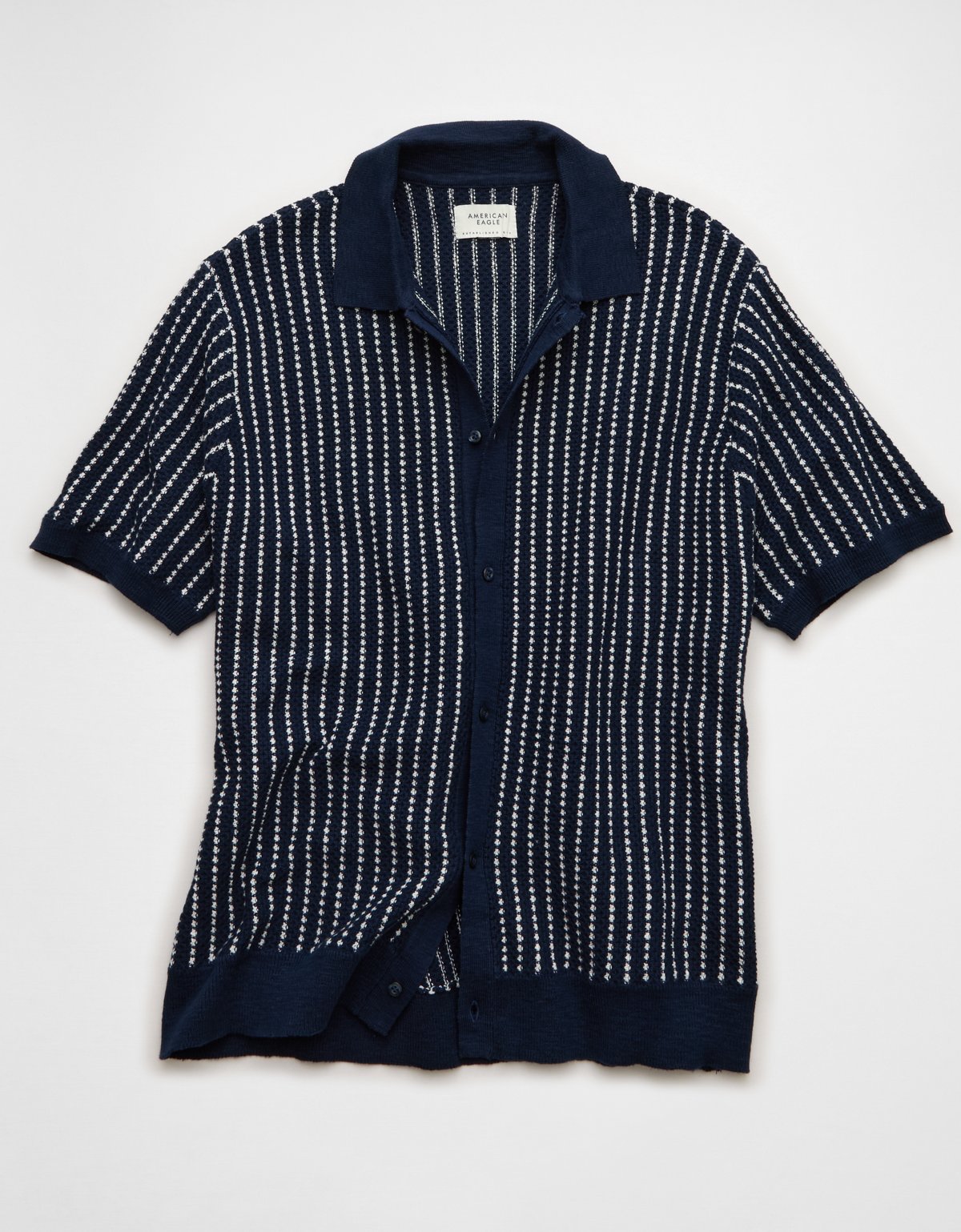 AE Button-Up Sweater Polo Shirt - image 3